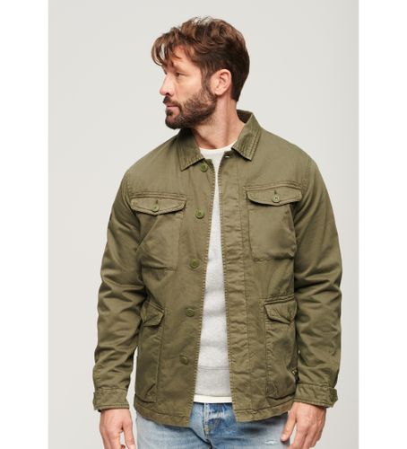 Til mænd. M5011858A Letvægts militærjakke med broderi M65 (L), Casual, Bomuld, Lange ærmer - Superdry - Modalova
