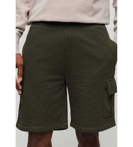 Til mænd. M7110425A Cargo shorts med grønne kontrastsyninger (L), Casual, Bomuld - Superdry - Modalova