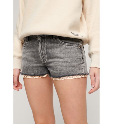 Til kvinder. W7110399A Hotte shorts i (26), Casual, Bomuld, Denim - Superdry - Modalova