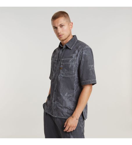 Til mænd. D24602-D540-G311 Slanted Double Regular skjorte (S), Casual, Bomuld, Korte ærmer - G-Star - Modalova