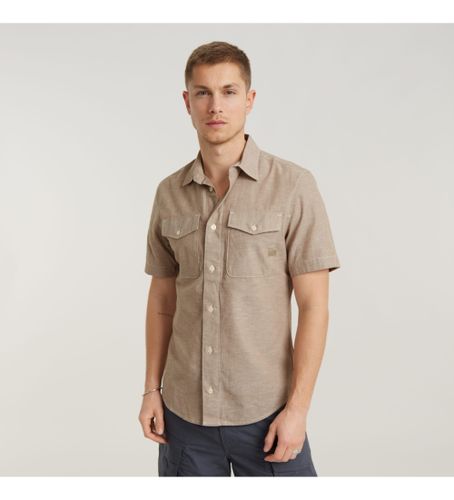 Til mænd. D19751-D123-G302 Marine Slim skjorte (XS), Casual, Bomuld, Korte ærmer - G-Star - Modalova