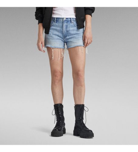 Til kvinder. D24376-D536-G339 Shorts True Raw Edge (24), Casual, Bomuld, Denim - G-Star - Modalova