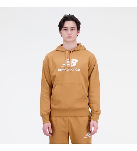 Til mænd. MT31537 Essentials Stacked Logo Hoodie (S), Casual, Bomuld - New Balance - Modalova