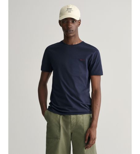 Til mænd. 2013032 T-shirt med logo i kontrast (L), Casual, Bomuld, Korte ærmer - Gant - Modalova