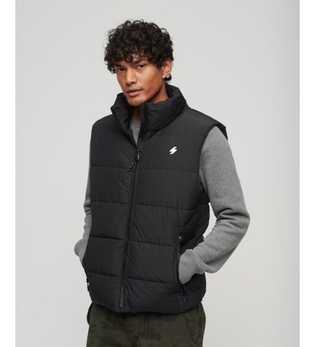 Til mænd. M5011808A Sports quiltet vest (S), Casual, Genanvendt polister, Bæredygtig - Superdry - Modalova