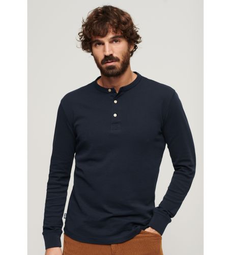 Til mænd. M6010813A Merchant Store navy strikket T-shirt (S), Casual, Bomuld, Lange ærmer - Superdry - Modalova