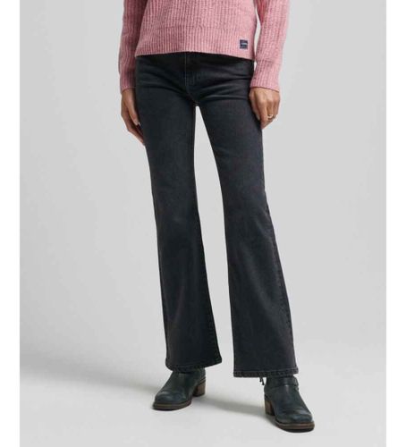 Til kvinder. W7010797A Flared mid-rise skinny jeans (26/30), Casual, Denim, Økologisk bomuld, Bæredygtig - Superdry - Modalova