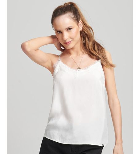 Til kvinder. W6011237A Eyelash tank top (XXS), Casual, Viscose, Uden ærmer/stropper - Superdry - Modalova