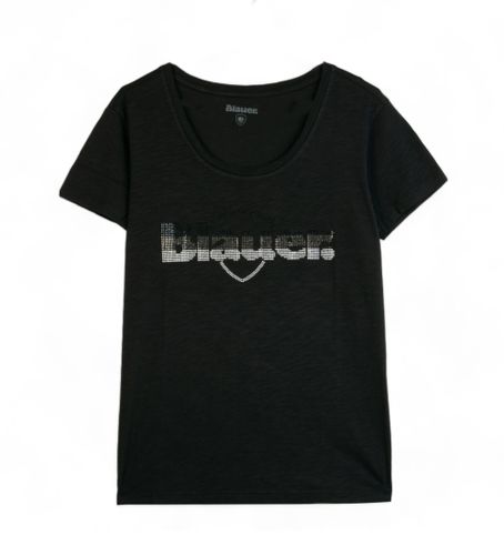 Til kvinder. 24SBLDH02335 Degradé T-shirt (XS), Casual, Bomuld, Korte ærmer - Blauer - Modalova
