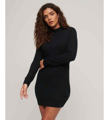 Til kvinder. W8011223A Langærmet strikkjole i uld (XS), Casual, Bomuld, Lange ærmer - Superdry - Modalova