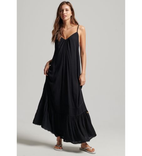 Til kvinder. W8011294A Lang stropløs kjole (XS), Casual, Viscose, Uden ærmer/stropper - Superdry - Modalova