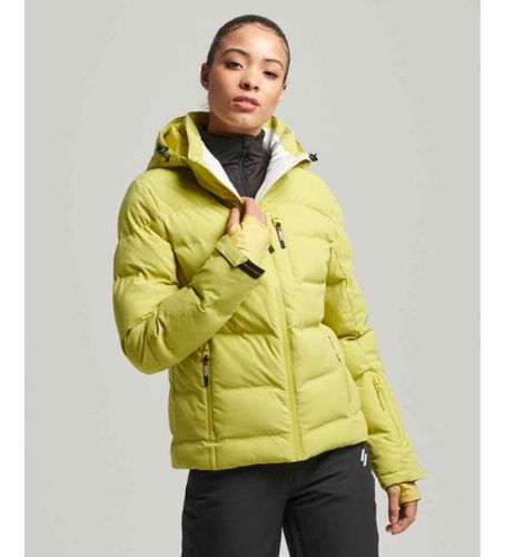 Til kvinder. WS110125A Motion Pro Quiltet jakke (S), Casual, Sport, Polyester, Sne - Superdry - Modalova