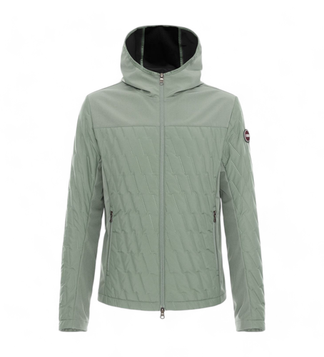 Til mænd. 1152-4XM Quiltet jakke med grønne syninger (48), Casual, Polyester - Colmar - Modalova