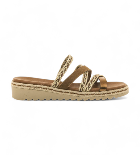 Til kvinder. 59579 Brune Lorette-sandaler (36), 3-5 cm, Ingen, Casual - MTNG - Modalova