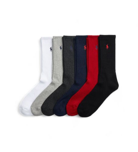 Til mænd. 449824809003 Pakke med 6 par ensfarvede sokker (OSFA), Afslappet, Bomuld - Polo Ralph Lauren - Modalova