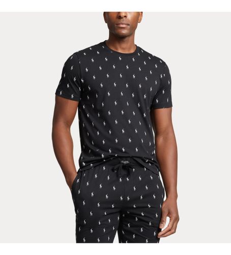 Til mænd. 714899612005 strikket natkjole i bomuldsjersey (L), Afslappet, Korte ærmer, Blå - Polo Ralph Lauren - Modalova