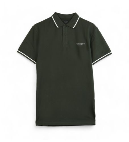 Til mænd. HM563337 Polo Hs Tipped (M), Casual, Bomuld, Korte ærmer - Hackett London - Modalova