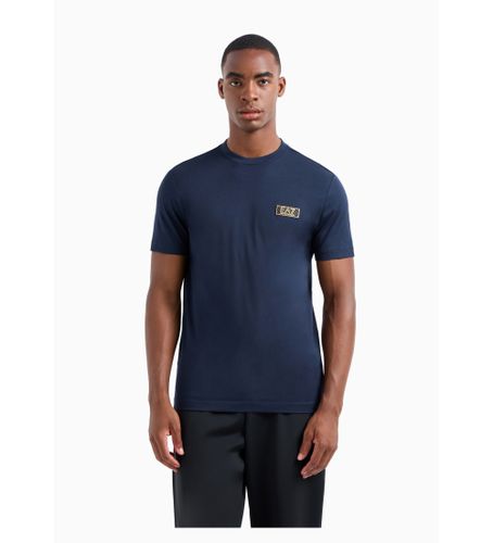 Til mænd. 7M000021_AF10170 Standard navy T-shirt (S), Casual, Bomuld, Korte ærmer, Blå - EA7 - Modalova