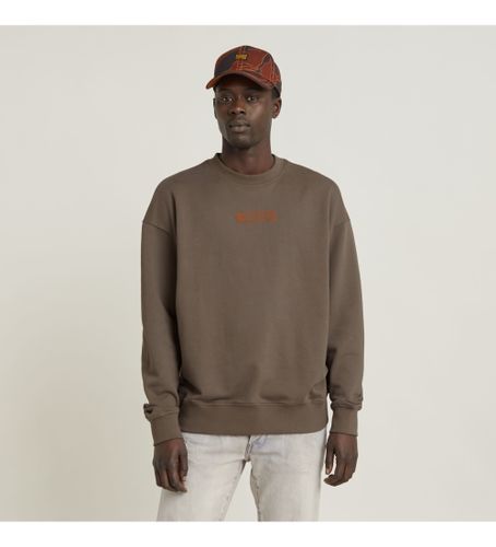 Til mænd. D25102-D257-273 Foto rygprint løs sweatshirt (S), Casual, Lange ærmer, Økologisk bomuld, Bæredygtig - G-Star - Modalova
