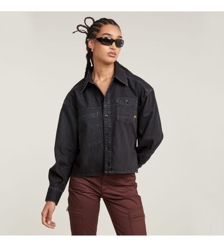 Til kvinder. D25516-D540-G865 beskåret skjorte (XXS), Casual, Bomuld, Denim, Lange ærmer - G-Star - Modalova