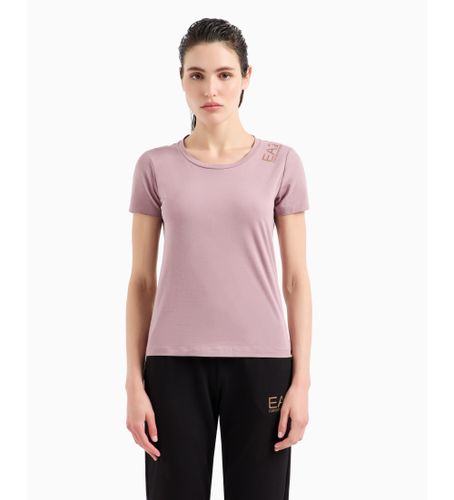 Til kvinder. 8NTT50_TJFKZ Core Lady kortærmet T-shirt i stretchbomuld, (L), Casual, Korte ærmer - EA7 - Modalova