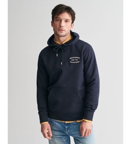 Til mænd. 2015070 Sweatshirt med hætte i lille navy-design (XXL), Casual, Bomuld - Gant - Modalova