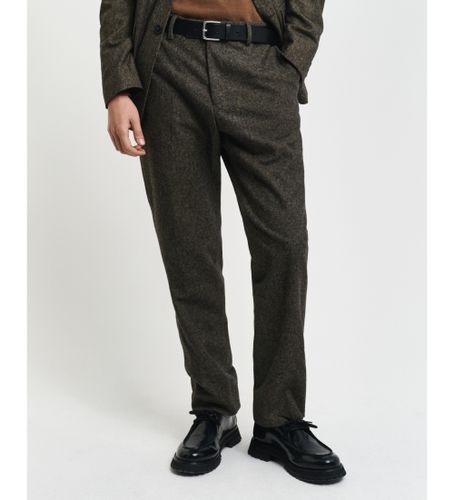 Til mænd. 1505323 Slim Fit jakkesætsbukser Donegal Brown (46), , Casual, Bomuld - Gant - Modalova