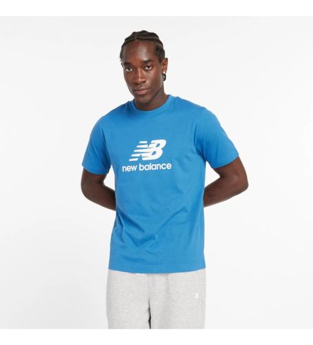 Til mænd. MT41502 Sport Essentials Logo T-shirt (S), Casual, Bomuld, Multisport, Korte ærmer - New Balance - Modalova