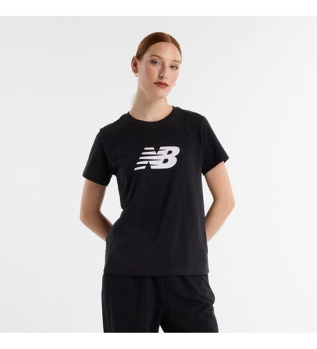 Til kvinder. WT43582 T-shirt med logo, (M), Casual, Sport, Bomuld, Multisport, Korte ærmer - New Balance - Modalova