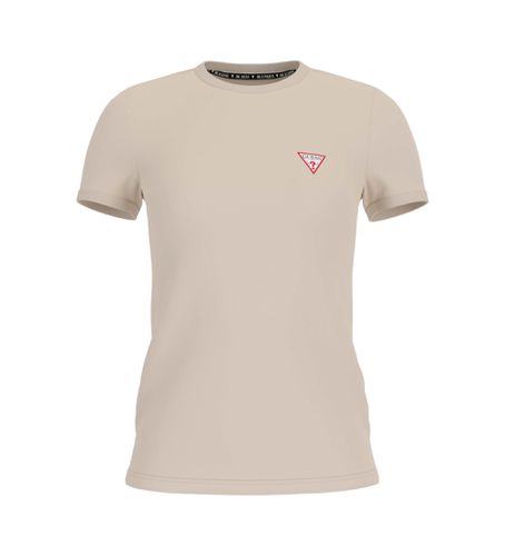 Til kvinder. W2YI44J1314 Elastisk T-shirt med lille trekantet logo (XS), Casual, Bomuld, Korte ærmer - Guess - Modalova