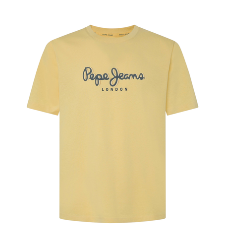 Til mænd. PM509428 Abel T-shirt (S), Casual, Korte ærmer, Økologisk bomuld, Bæredygtig - Pepe Jeans - Modalova