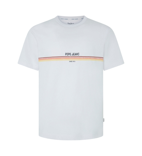 Til mænd. PM509427 Adur T-shirt (L), Casual, Korte ærmer, Økologisk bomuld, Bæredygtig - Pepe Jeans - Modalova