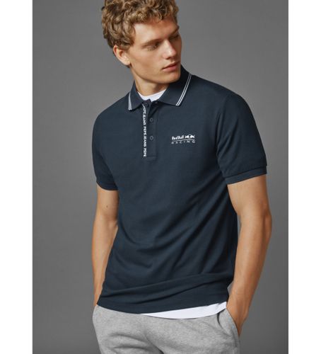 Til mænd. RM540001 Navy stretch vævet piqué polo shirt (S), Casual, Bomuld, Korte ærmer - Red Bull Racing x Pepe Jeans - Modalova