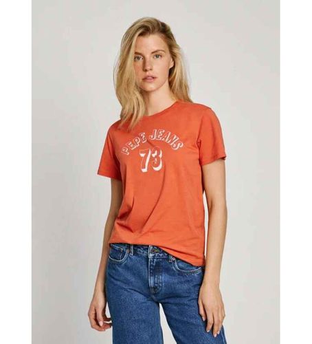 Til kvinder. PL505958 T-shirt Gigi (XS), Casual, Korte ærmer, Økologisk bomuld, Bæredygtig - Pepe Jeans - Modalova