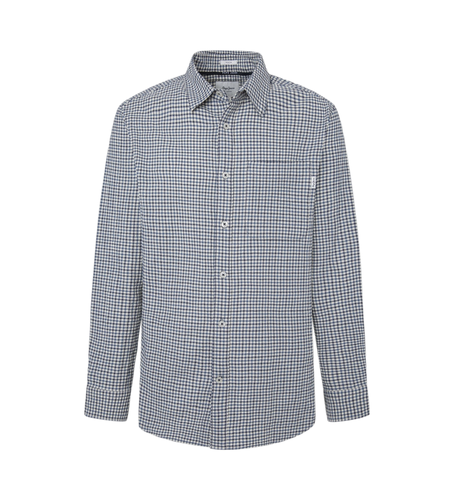 Til mænd. PM308733 Skjorte Mick navy (S), Casual, Bomuld, Lange ærmer, Blå - Pepe Jeans - Modalova