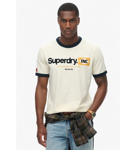 Til mænd. M1012023A Grafisk arbejds-t-shirt med Core Ringer-logo (XXL), Casual, Bomuld, Korte ærmer - Superdry - Modalova