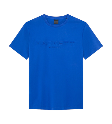 Til mænd. HM500829 Hs præget T-shirt (M), Casual, Bomuld, Korte ærmer - Hackett London - Modalova