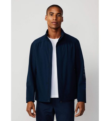 Til mænd. HM403216 Bomberjakke Moto Blouson navy (L), Casual, Polyester, Lange ærmer, Blå - Hackett London - Modalova