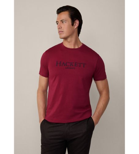 Til mænd. HM500841 Heritage Classic T-shirt (M), Casual, Rødbrun, Bomuld, Korte ærmer - Hackett London - Modalova