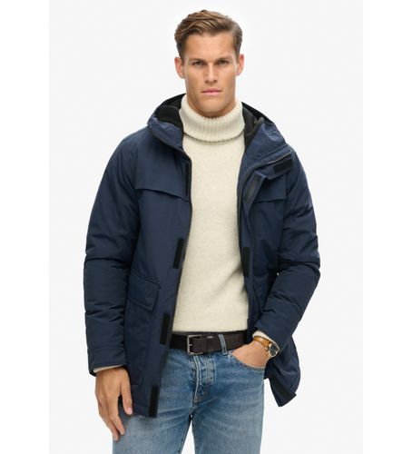 Til mænd. M5011938A Surplus navy parka med hætte (XXL), Casual, Nylon, Blå - Superdry - Modalova