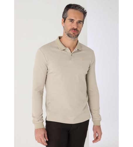 Til mænd. 830915471 Langærmet jacquardvævet poloshirt (M), Casual, Bomuld, Lange ærmer - Bendorff - Modalova