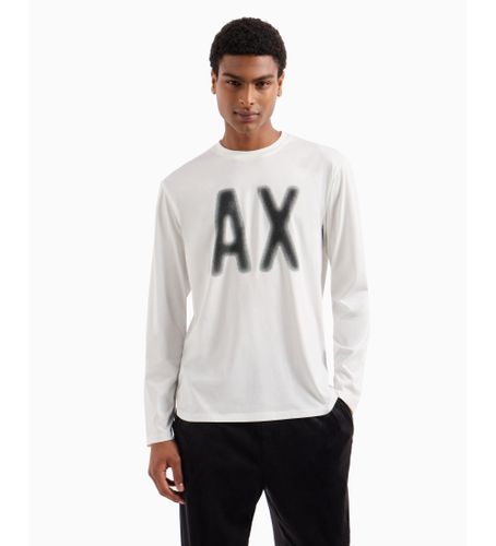 Til mænd. XM000126AF10358U0009 Langærmet t-shirt med logo (M), Casual, Bomuld - Armani Exchange - Modalova