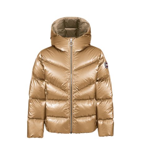 Til kvinder/piger. 3446 Sølvfarvet metalliseret jakke med bronzeeffekt (14años= 166cm), Casual, Polyester, Lange ærmer, børnetøj - Colmar - Modalova