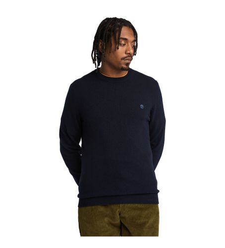 Til mænd. TB0A2BFHZ021 Cohas Brook merino uldtrøje med navy rund hals (S), Casual, Bomuld - Timberland - Modalova
