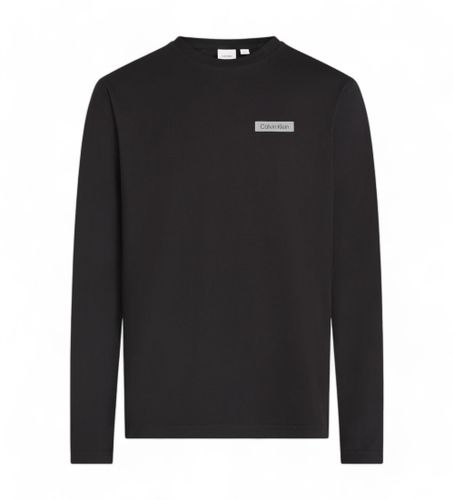 Til mænd. K10K113801 Stacked T-shirt Color Block (L), Casual, Lange ærmer, Bæredygtig, Genbrugsbomuld - Calvin Klein - Modalova