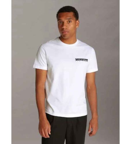 Til mænd. K10K113800 T-shirt Box Logo (S), Casual, Korte ærmer, Bæredygtig, Genbrugsbomuld - Calvin Klein - Modalova