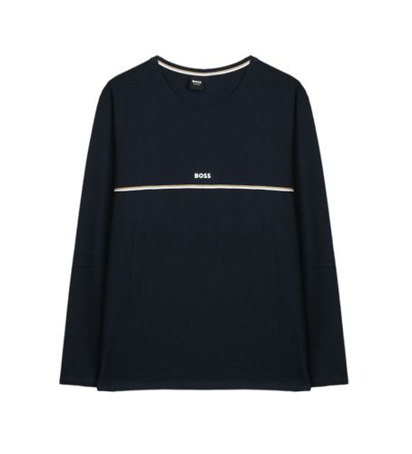 Til mænd. 50515378 Navy pyjamas top (L), Afslappet, Bomuld, Lange ærmer, Blå - BOSS - Modalova