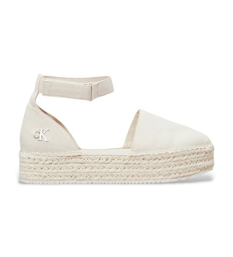 Til kvinder. YW0YW01735 Espadriller i lærred med plateau (39), Fast, 1-3 cm, Velcro, Casual - Calvin Klein Jeans - Modalova
