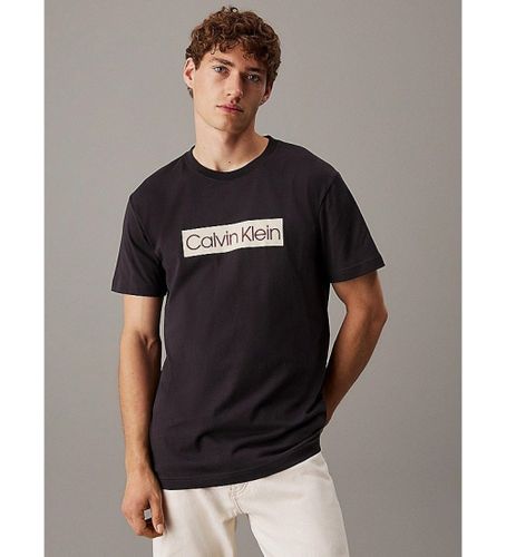 Til mænd. J30J327472 Kortærmet t-shirt med logotryk, (S), Casual, Korte ærmer, Økologisk bomuld, Bæredygtig - Calvin Klein Jeans - Modalova
