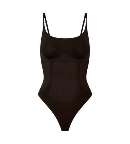 Til kvinder. LV00QF8163 Sømløs ekstra fast bodysuit (L), Afslappet, Nylon, Polyester - Calvin Klein - Modalova